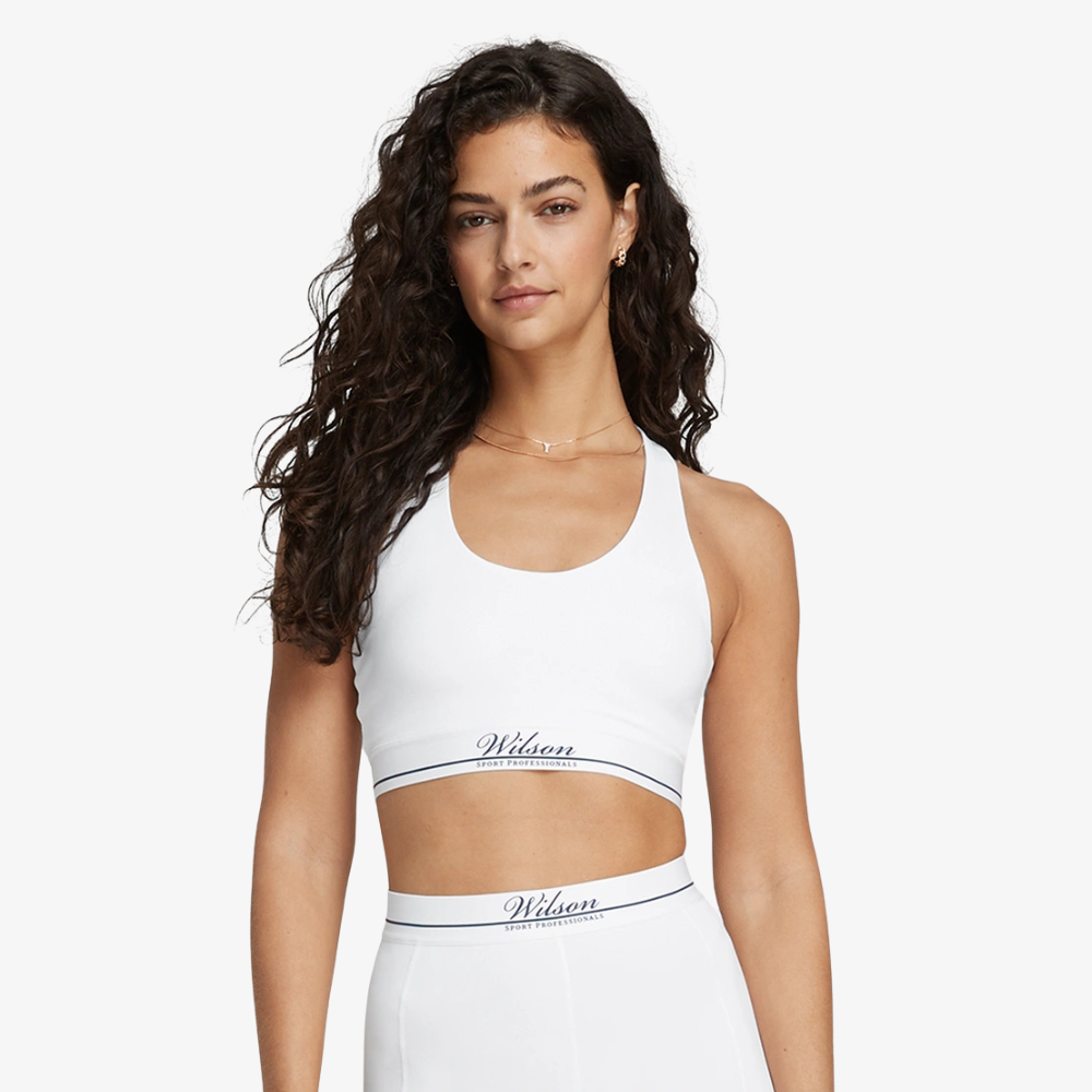 Wilson Doubles Racerback Bra - White